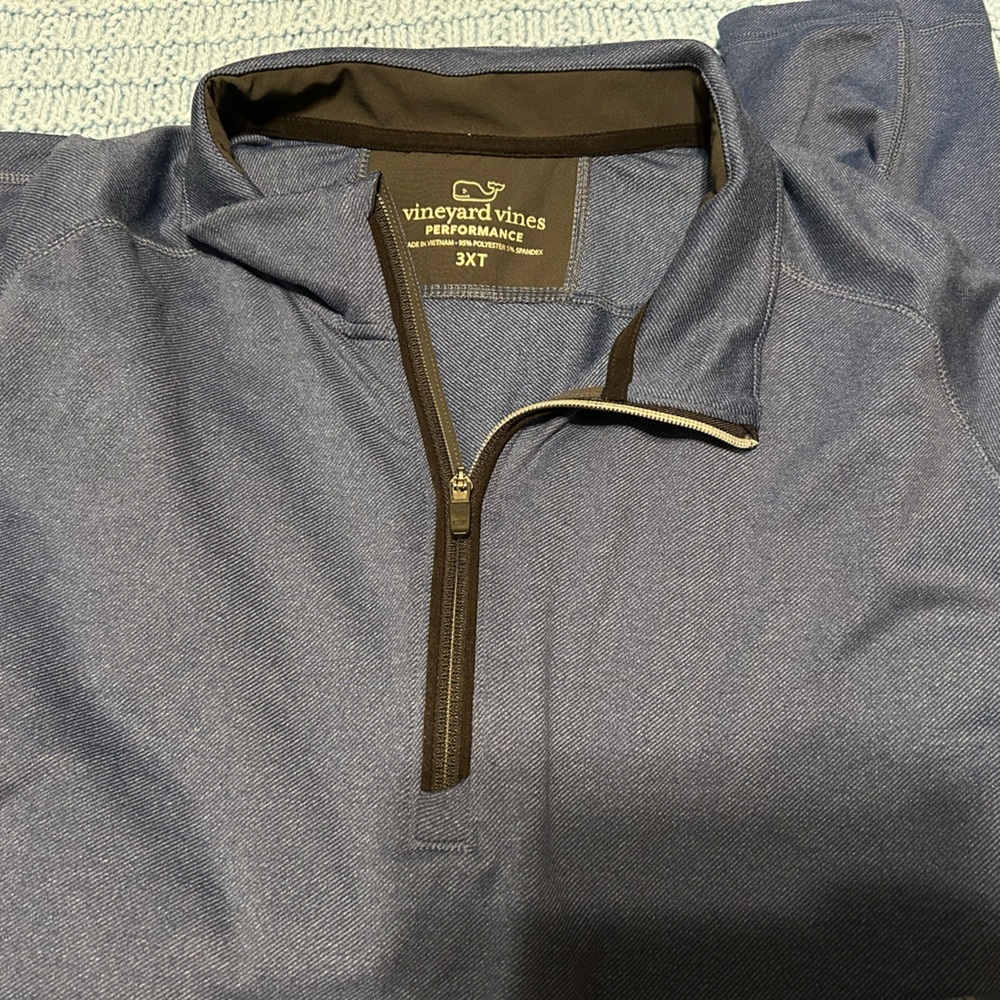 Vineyard Vines Performance Navy Quarter-Zip Pullover